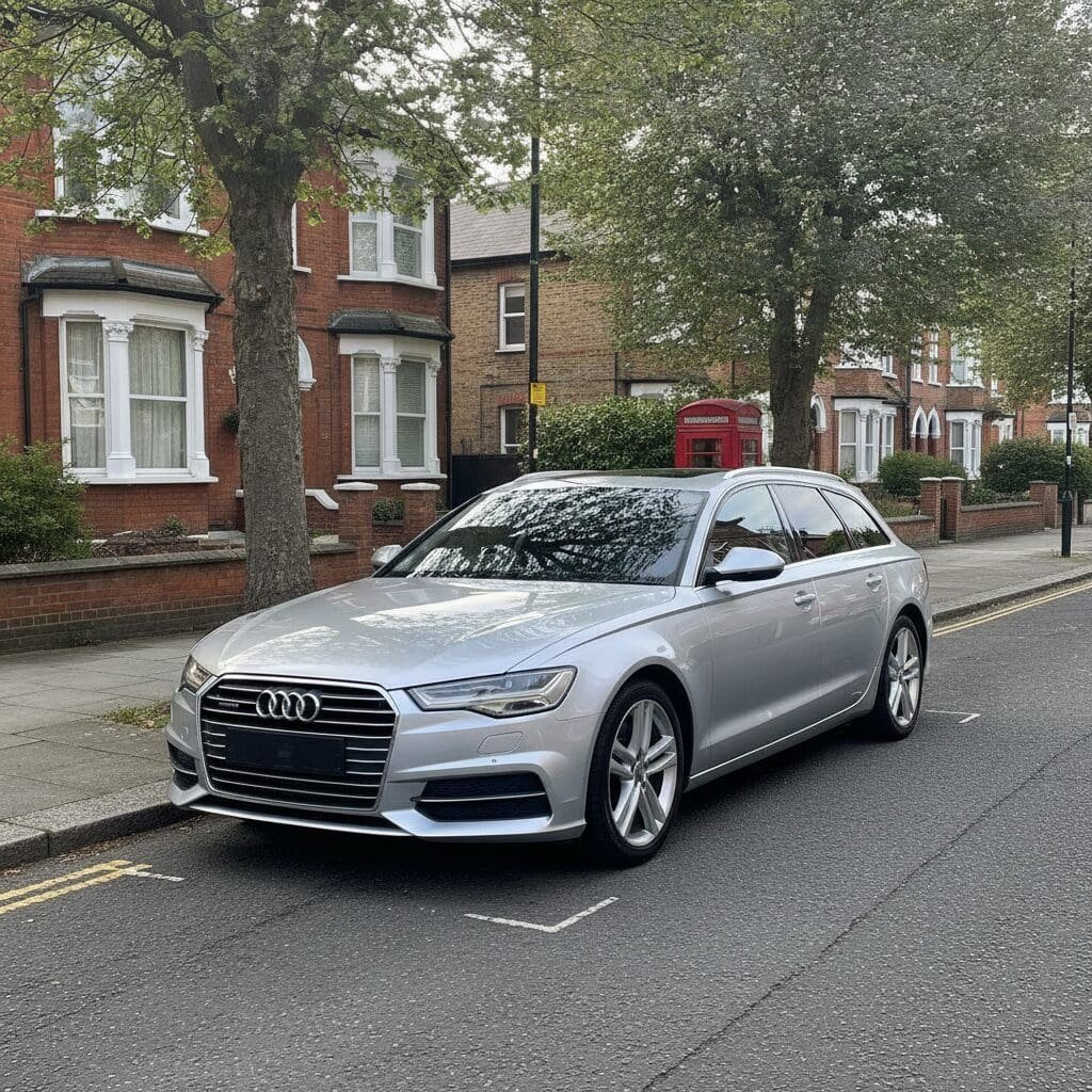 Silver Audi diesel car representing AdBlue SCR fault diagnosis by iFixAdBlue mobile specialist