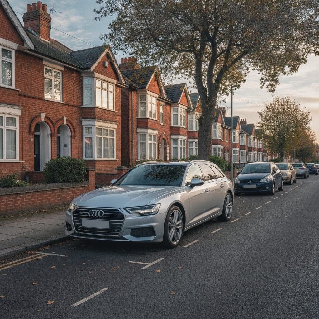 Silver Audi diesel car representing AdBlue SCR fault diagnosis by iFixAdBlue mobile specialist
