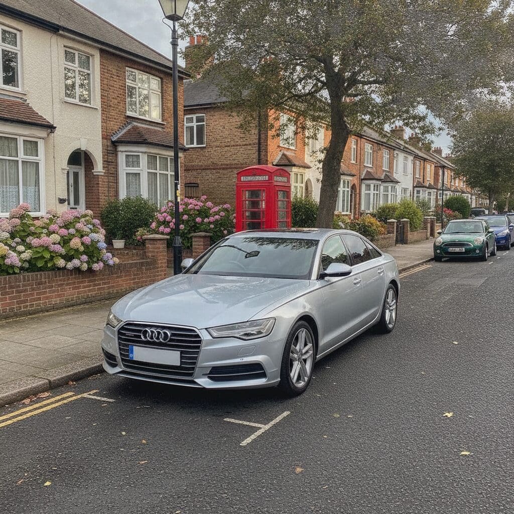 Silver Audi diesel car representing AdBlue SCR fault diagnosis by iFixAdBlue mobile specialist