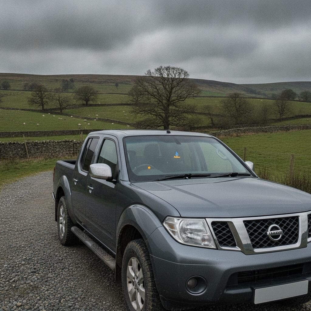 Nissan Navara pickup truck with AdBlue warning light visible — pickup truck AdBlue problems guide
